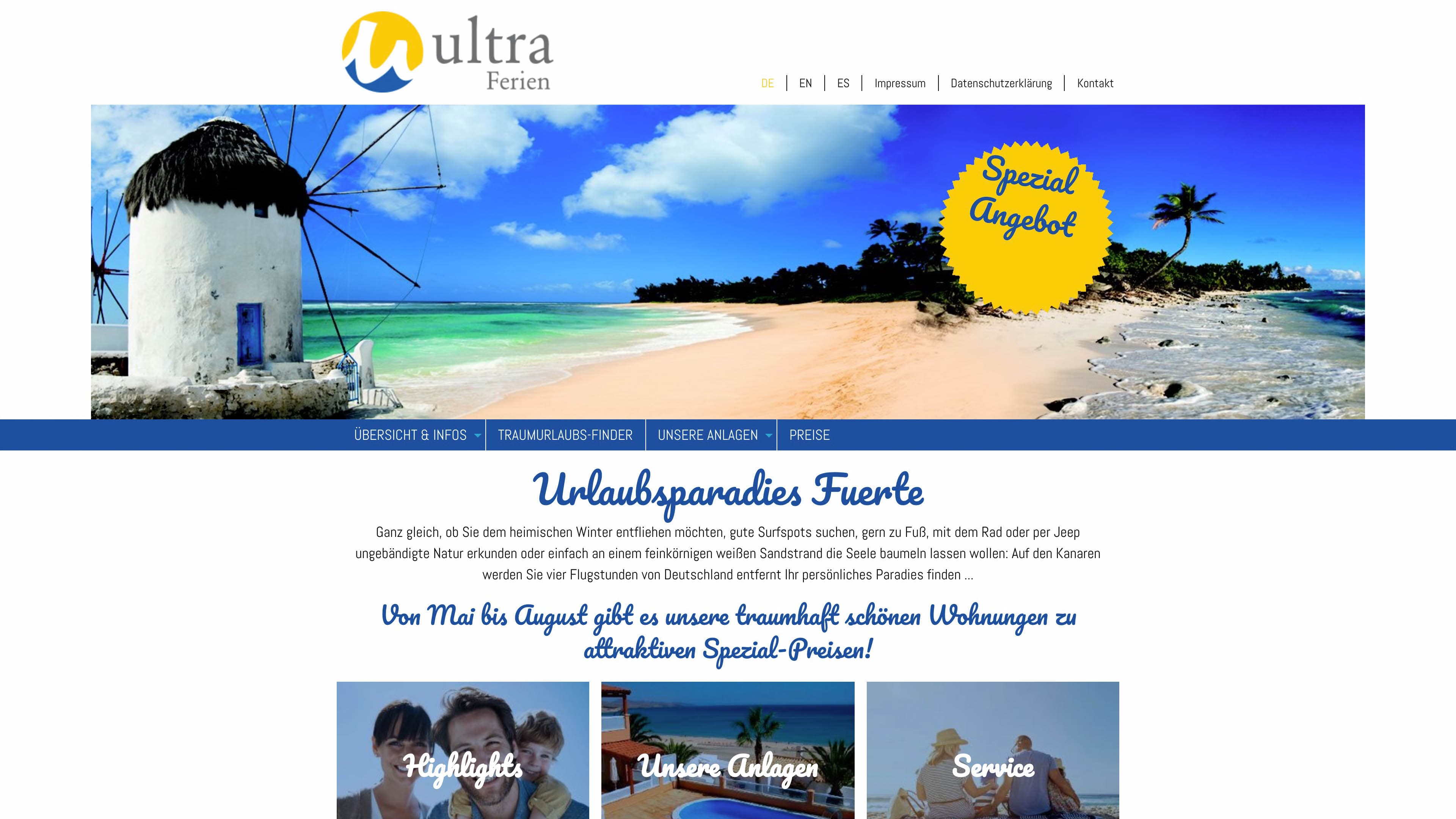 Ultrados - Urlaubsfinder